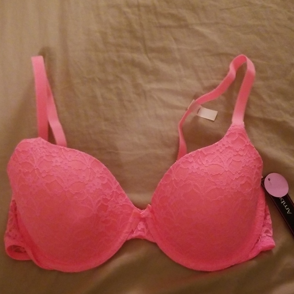 Pink lace bra NWT